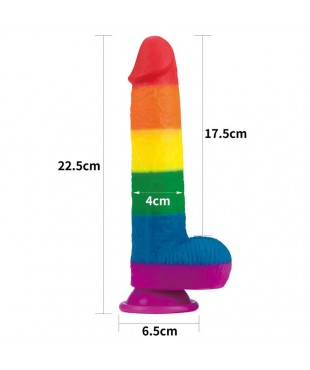 Dildo Prider 9 Silicona Liquida LGBT Dildo Prider 9 Silicona Liquida LGBT