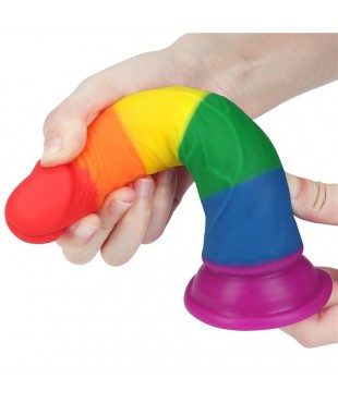 Dildo Prider 7 Silicona Liquida LGBT Dildo Prider 7 Silicona Liquida LGBT