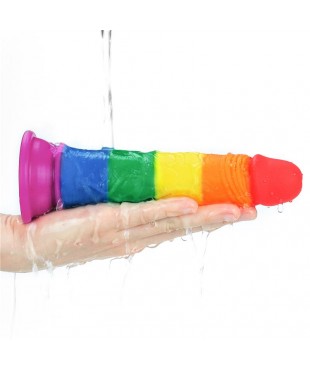 Dildo Prider 7 Silicona Liquida LGBT Dildo Prider 7 Silicona Liquida LGBT