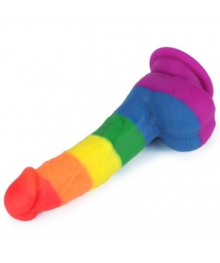 Dildo Prider 8 Silicona Liquida LGBT Dildo Prider 8 Silicona Liquida LGBT