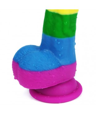 Dildo Prider 8 Silicona Liquida LGBT Dildo Prider 8 Silicona Liquida LGBT