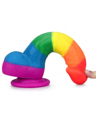 Dildo Prider 8 Silicona Liquida LGBT Dildo Prider 8 Silicona Liquida LGBT