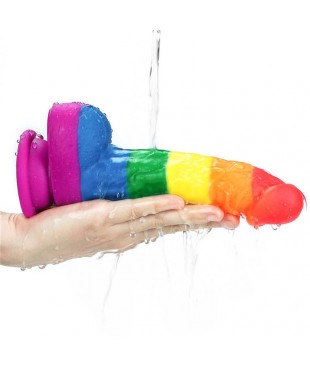 Dildo Prider 8 Silicona Liquida LGBT Dildo Prider 8 Silicona Liquida LGBT