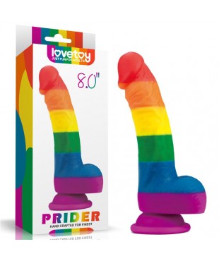 Dildo Prider 8 Silicona Liquida LGBT Dildo Prider 8 Silicona Liquida LGBT
