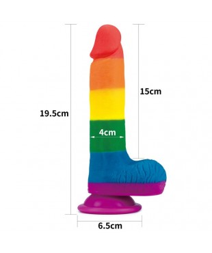Dildo Prider 75 Silicona Liquida LGBT Dildo Prider 75 Silicona Liquida LGBT