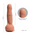 Dildo Silicona Doble Densidad Azazel 18 cm