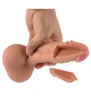 Dildo Silicona Doble Densidad Castiel 19 cm