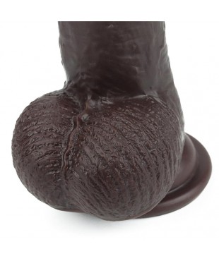 Dildo con Piel Retractil 9 Negro Dildo con Piel Retractil 9 Negro