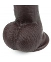 Dildo con Piel Retractil 9 Negro