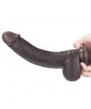 Dildo con Piel Retractil 9 Negro