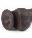 Dildo con Piel Retractil 9 Negro