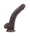 Dildo con Piel Retractil 9 Negro