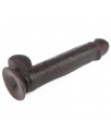 Dildo con Piel Retractil 9 Negro