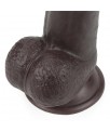 Dildo con Piel Retractil 9 Negro