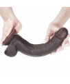 Dildo con Piel Retractil 9 Negro