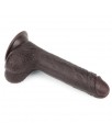 Dildo con Piel Retractil 7 Negro