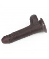 Dildo con Piel Retractil 7 Negro