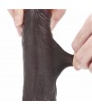 Dildo con Piel Retractil 7 Negro