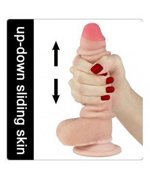 Dildo con Piel Retractil 7 Natural Dildo con Piel Retractil 7 Natural