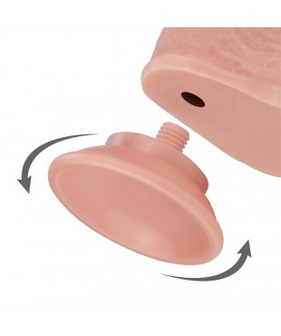 Dildo con Piel Retractil 7 Natural Dildo con Piel Retractil 7 Natural