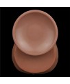Dildo Dual Density Piel Deslizante Retractil 14
