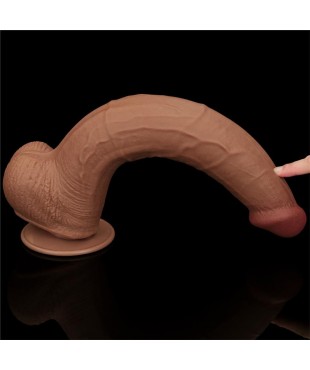 Dildo Dual Density Piel Deslizante Retractil 135 Dildo Dual Density Piel Deslizante Retractil 135