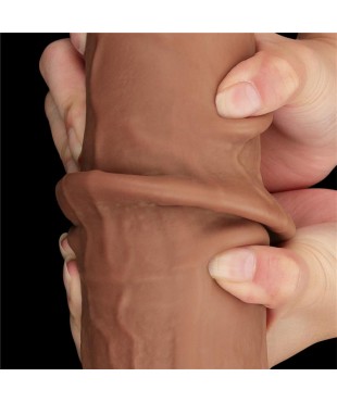 Dildo Dual Density Piel Deslizante Retractil 135 Dildo Dual Density Piel Deslizante Retractil 135