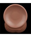 Dildo Dual Density Piel Deslizante Retractil 135
