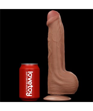 Dildo Dual Density Piel Desizante Retractil 115 Dildo Dual Density Piel Desizante Retractil 115