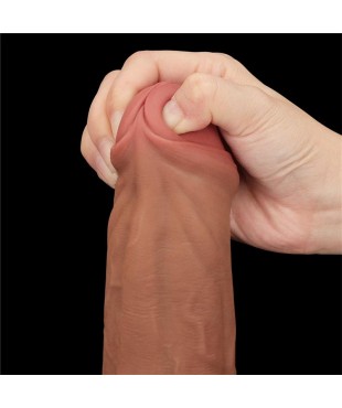 Dildo Dual Density Piel Desizante Retractil 115 Dildo Dual Density Piel Desizante Retractil 115