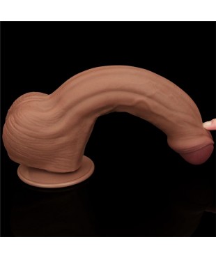 Dildo Dual Density Piel Desizante Retractil 115 Dildo Dual Density Piel Desizante Retractil 115