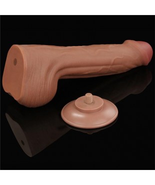 Dildo Dual Density Piel Desizante Retractil 115 Dildo Dual Density Piel Desizante Retractil 115