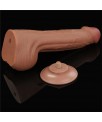 Dildo Dual Density Piel Desizante Retractil 115