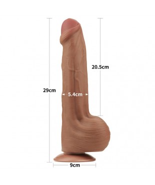 Dildo Dual Density Piel Desizante Retractil 115 Dildo Dual Density Piel Desizante Retractil 115