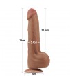 Dildo Dual Density Piel Desizante Retractil 115