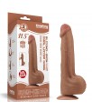 Dildo Dual Density Piel Desizante Retractil 115