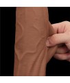Dildo Dual Density Piel Deslizante Retractil 12