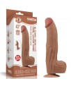 Dildo Dual Density Piel Deslizante Retractil 12