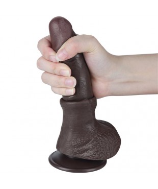 Dildo Dual Layer Piel Deslizante Retractil 75