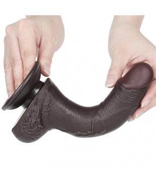 Dildo Dual Layer Piel Deslizante Retractil 75