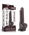 Dildo Dual Layer Piel Deslizante Retractil 75