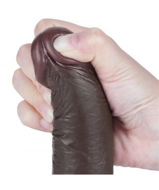 Dildo Dual Layer Piel Deslizante Retractil 75