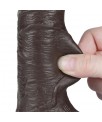 Dildo Dual Layer Piel Deslizante Retractil 75