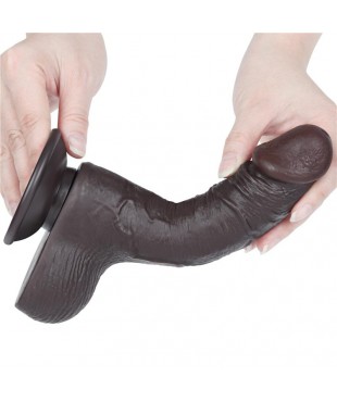 Dildo Dual Layer Piel Deslizante Retractil 75