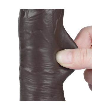 Dildo Dual Layer Piel Deslizante Retractil 8 Dildo Dual Layer Piel Deslizante Retractil 8