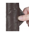 Dildo Dual Layer Piel Delizante Retractil 8