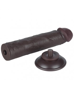 Dildo Dual Layer Piel Delizante Retractil 8