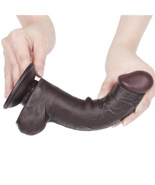 Dildo Dual Layer Piel Deslizante Retractil 8 Dildo Dual Layer Piel Deslizante Retractil 8