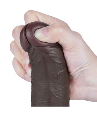 Dildo Dual Layer Piel Deslizante Retractil 8 Dildo Dual Layer Piel Deslizante Retractil 8