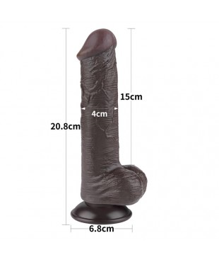 Dildo Dual Layer Piel Deslizante Retractil 8 Dildo Dual Layer Piel Deslizante Retractil 8